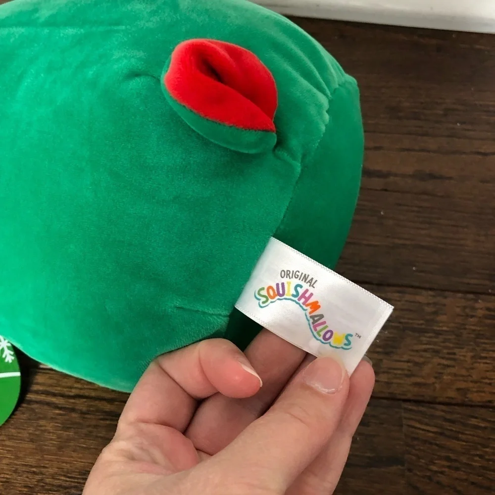 *NWT* Squishmallows Holiday 8” Zumir the Peppermint Moose Red/Green Plush Toy